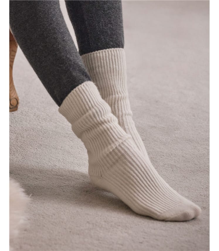 Porridge Womens Cashmere Merino Bed Socks WoolOvers US