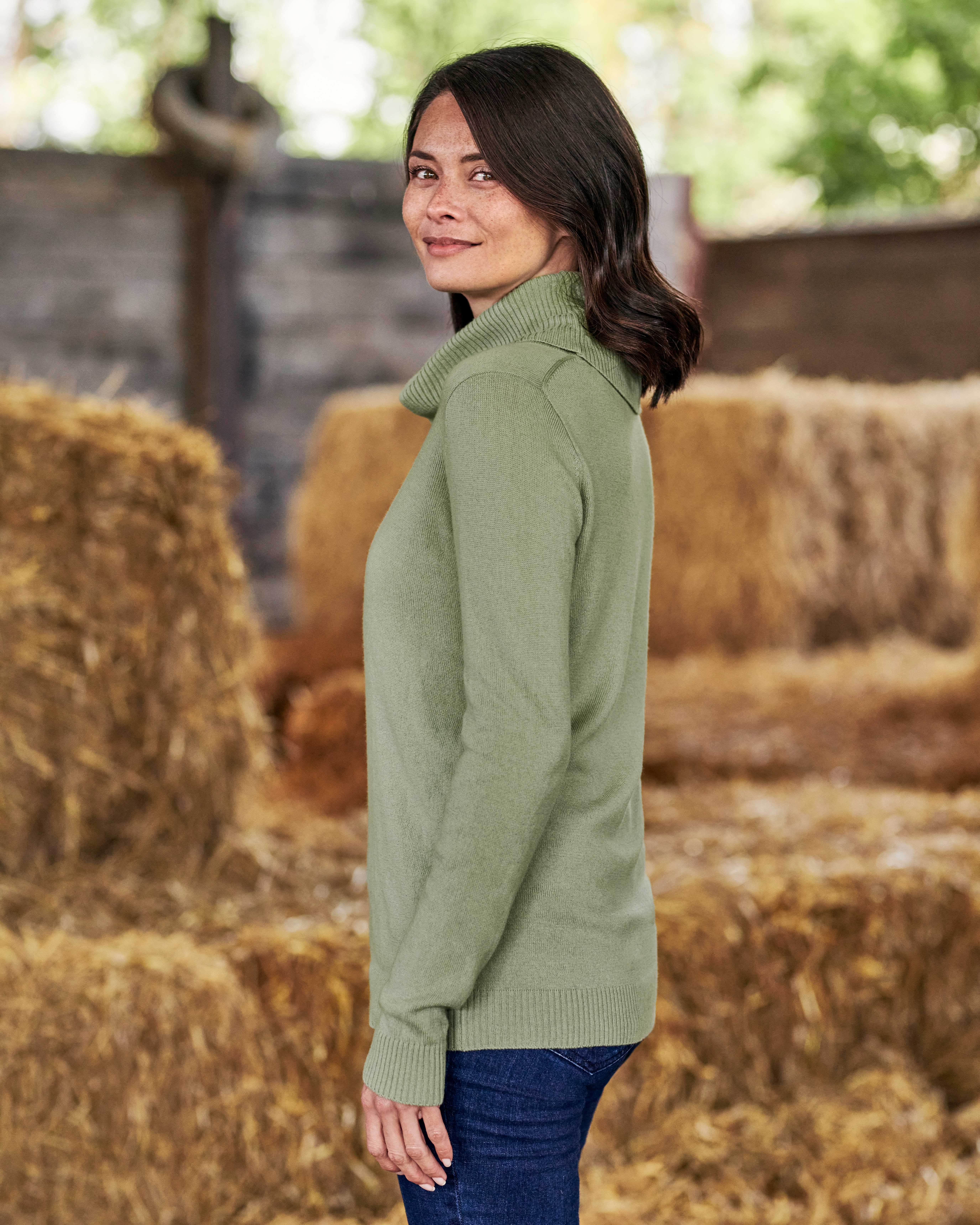 Bayswater Cashmere And Merino Long Sleeve Cowl Neck Jumper WoolOvers AU