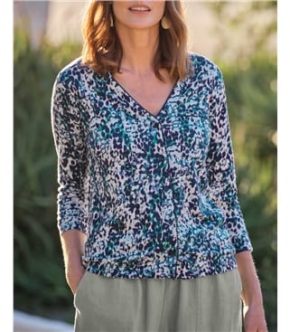 Chemise en point de diamant - Femme - Jersey