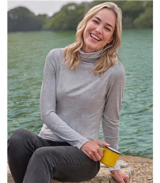 Sous-pull à col roulé - Femme - Jersey