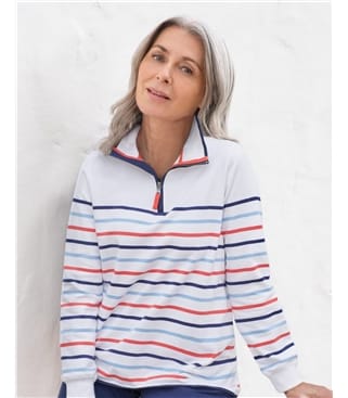 Organic Cotton Half Zip Sweatshirt