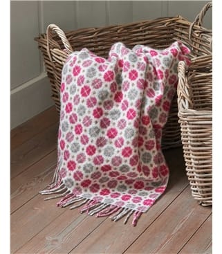 Woven Spot Wool Throw