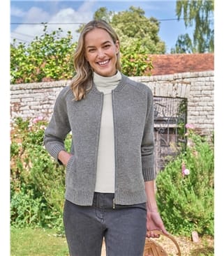 Blouson bomber zippé