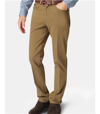Drew Classic Fit 5 Pocket Canvas Jeans