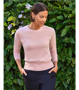 Kurzer Kaschmirpullover