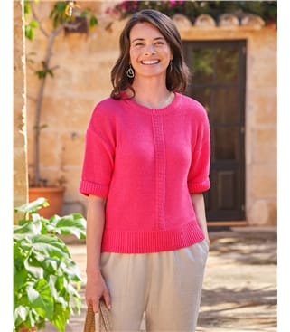 Top brodé - Femme - Coton mélangé