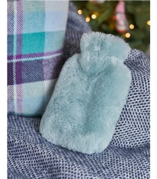Mini Sheepskin Hot Water Bottle And Cover