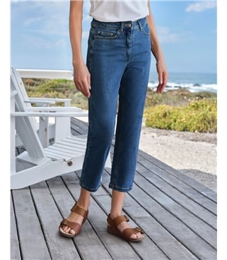 Pantacourt en jean - Femme - Coton mélangé