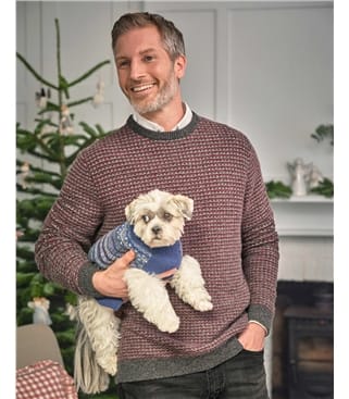 Texturierter Strickpullover 