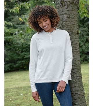 Frill Collar Popper Detail Top