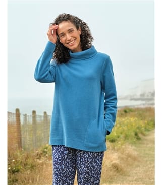 Wren Cowl Neck Fleece Tunic