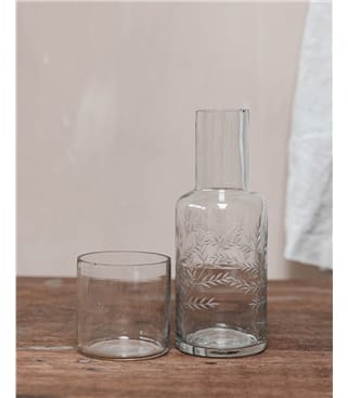 Glass Etched Night Set