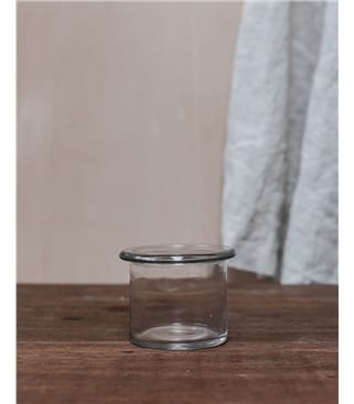 Small Jar with Star Etched Lid