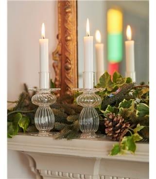 Medium Glass Candle Stick
