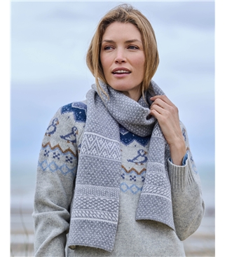 Nordic Stitch Fairisle Scarf