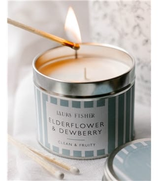 Elderflower & Dewberry Tin Candle