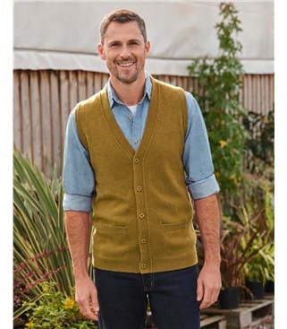 Mens Lambswool Waistcoat