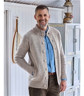 Cardigan "Everyday" boutonné - Homme - Pure Laine