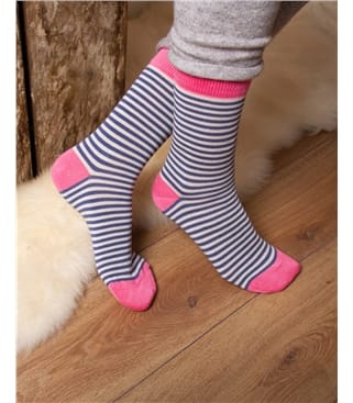 Womens Bamboo Stripe Sock