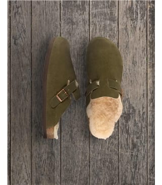 Chaussons style sabots confort - Femme - Peau de Mouton