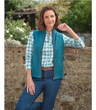 Weste aus Baumwollfleece