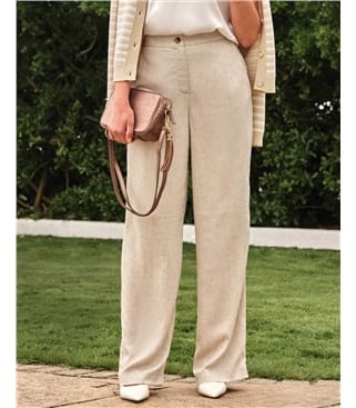Textured Linen Trouser