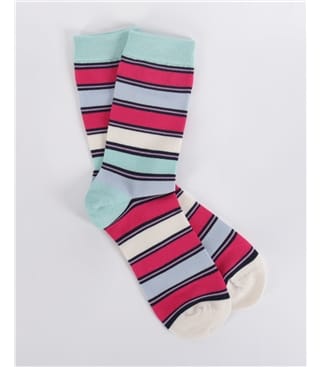 Cleo Stripe Bamboo Socks