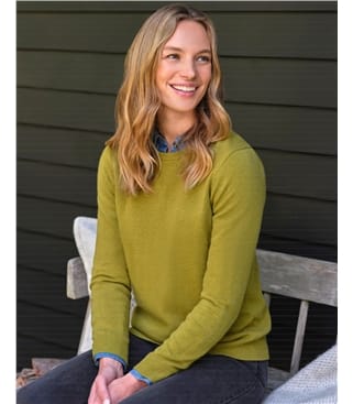 Cashmere and Merino Crew Neck Knitted Jumper