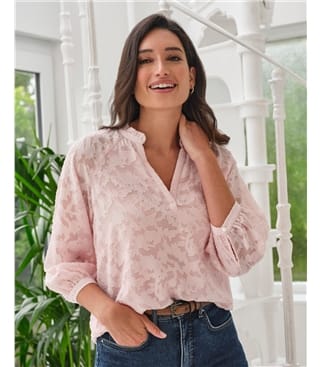 Raglan Jacquard Blouse