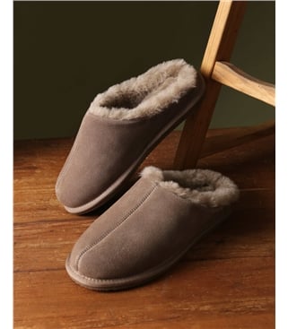 Suede & Sheepskin Mule