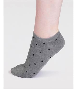 Dottie Bamboo Spotty Trainer Socks