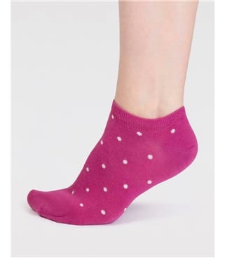 Sneakersocken mit Bambusviskose, gepunktet – Dottie 