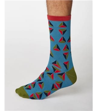 Socken mit Bambusviskose, Geometrico