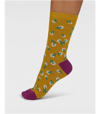 Socken mit Bambusviskose, floral – Mapel