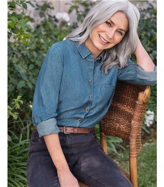 Classic Button Through Denim Shirt