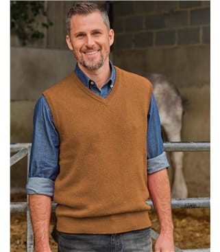 Mens Classic Lambswool Slipover