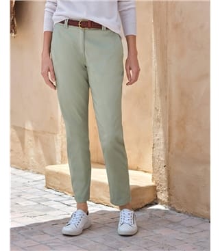 Pantalon chino - Femme - Coton mélangé