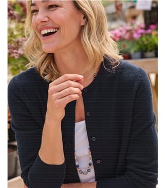 ladies blue cardigans