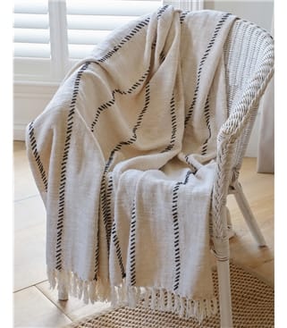 Striped Cotton Throw