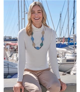 Sous-pull à col roulé - Femme - Jersey