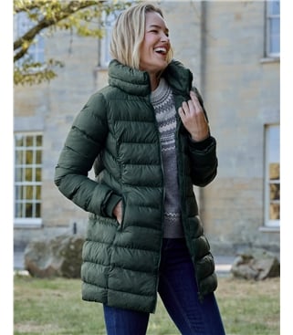 Arnside Funnel Neck Midi Coat