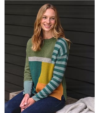 Colour Block & Stripe Jumper