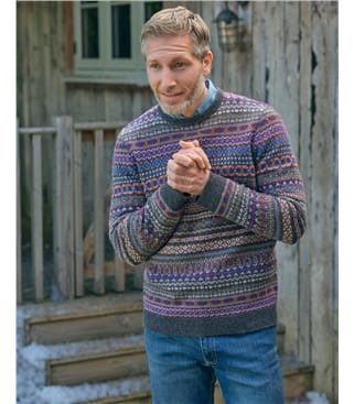 Crew Neck All Over Fairisle Jumper