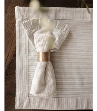 Pin Stripe Frill Napkin