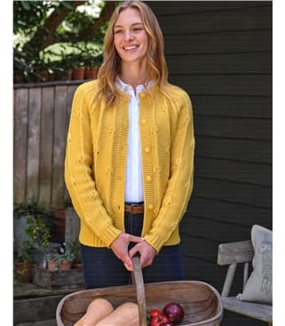 Ladies mustard cardigan hotsell