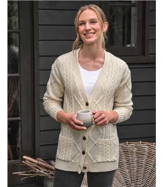Boyfriend Aran Cardigan