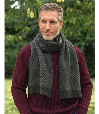Mens Stitch & Stripe Scarf