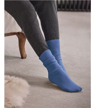 Womens Cashmere Merino Bed Socks