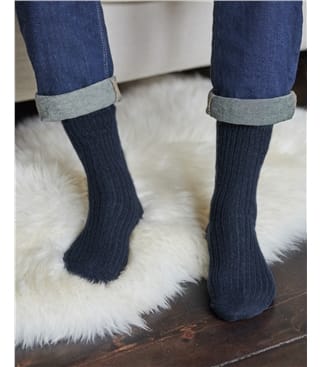 Mens Cashmere Merino Bed Sock