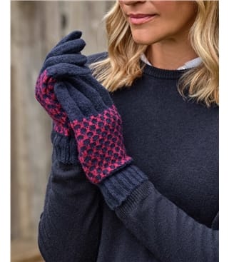 Moss Stitch Gloves